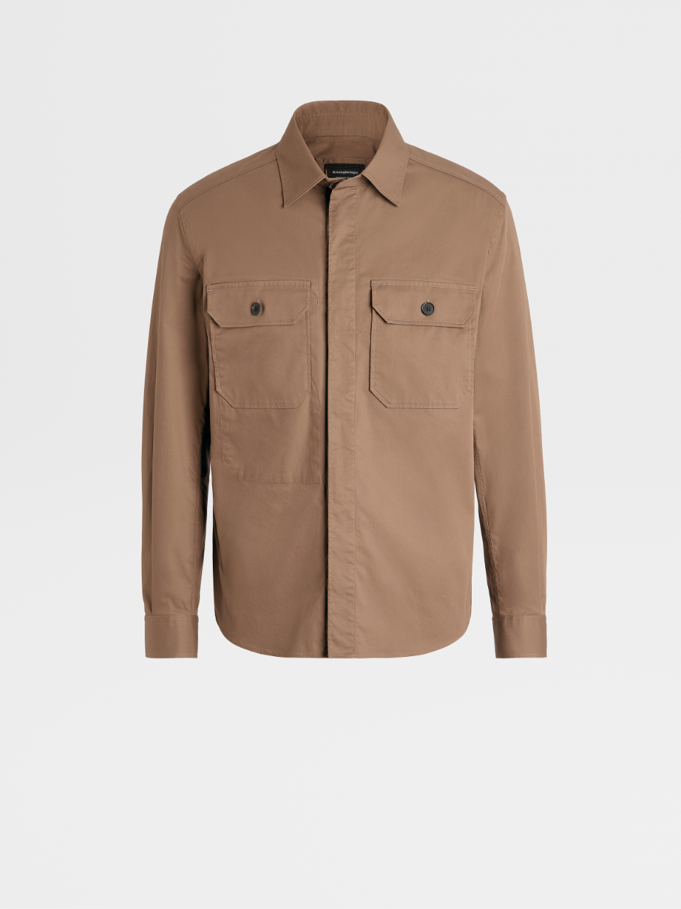 Khaki Premium Cotton Overshirt